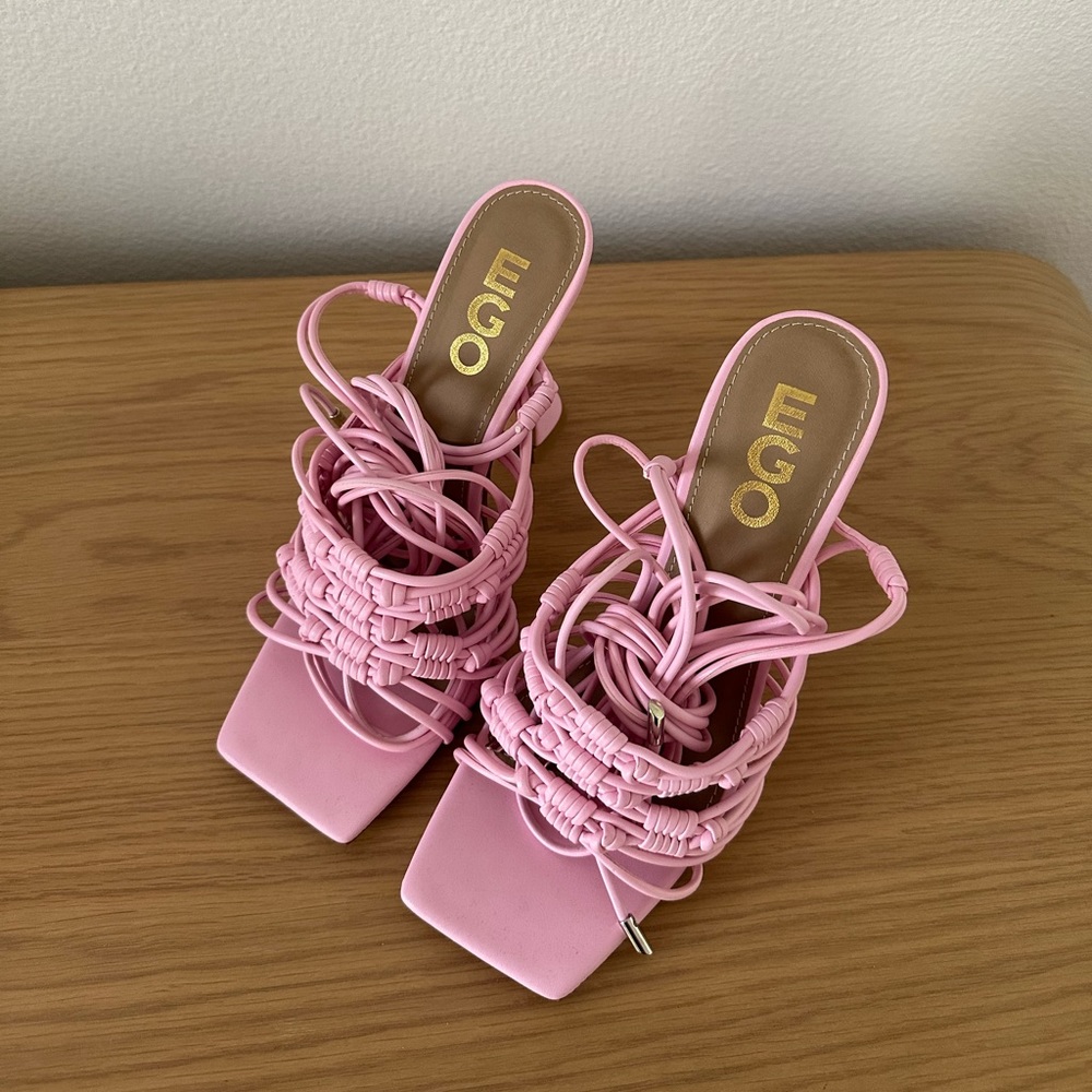 Brand new EGO heels. Cute girly trendy pink heels size US 8